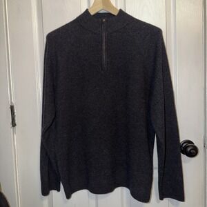 Rails Men's Sweater Stark 1/4 Zip Pullover Dark Gray Large Color Cast Iron *READ